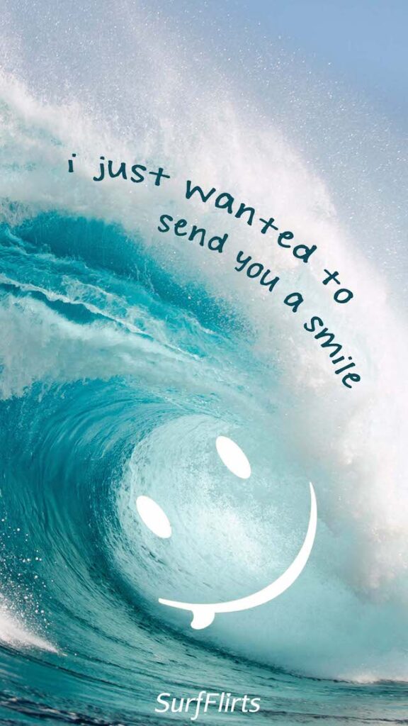 SurfFlirts-i-just-wanted-to-send-you-a-smile-ocean-waves-CARD-Surf-Flirt